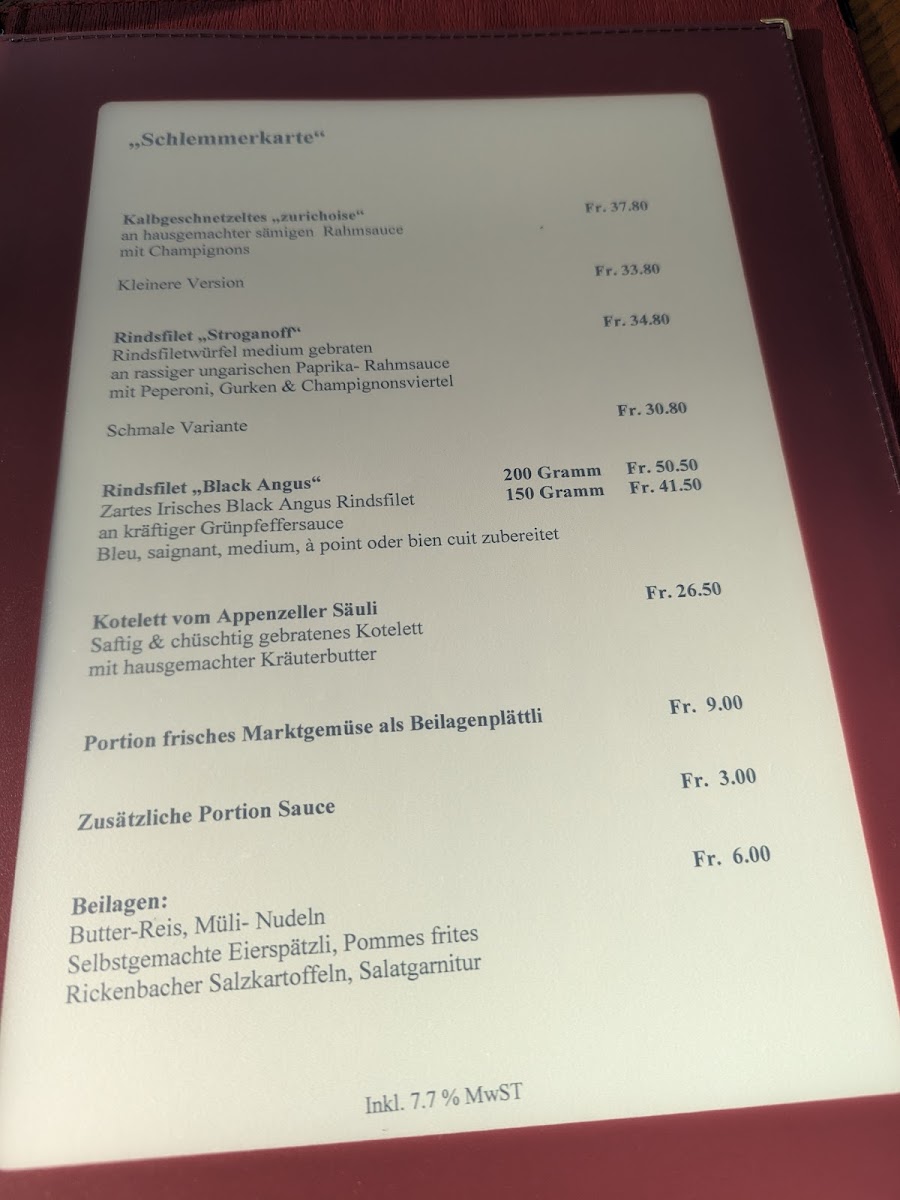 Menu Restaurant Zur Alten Muhle-1