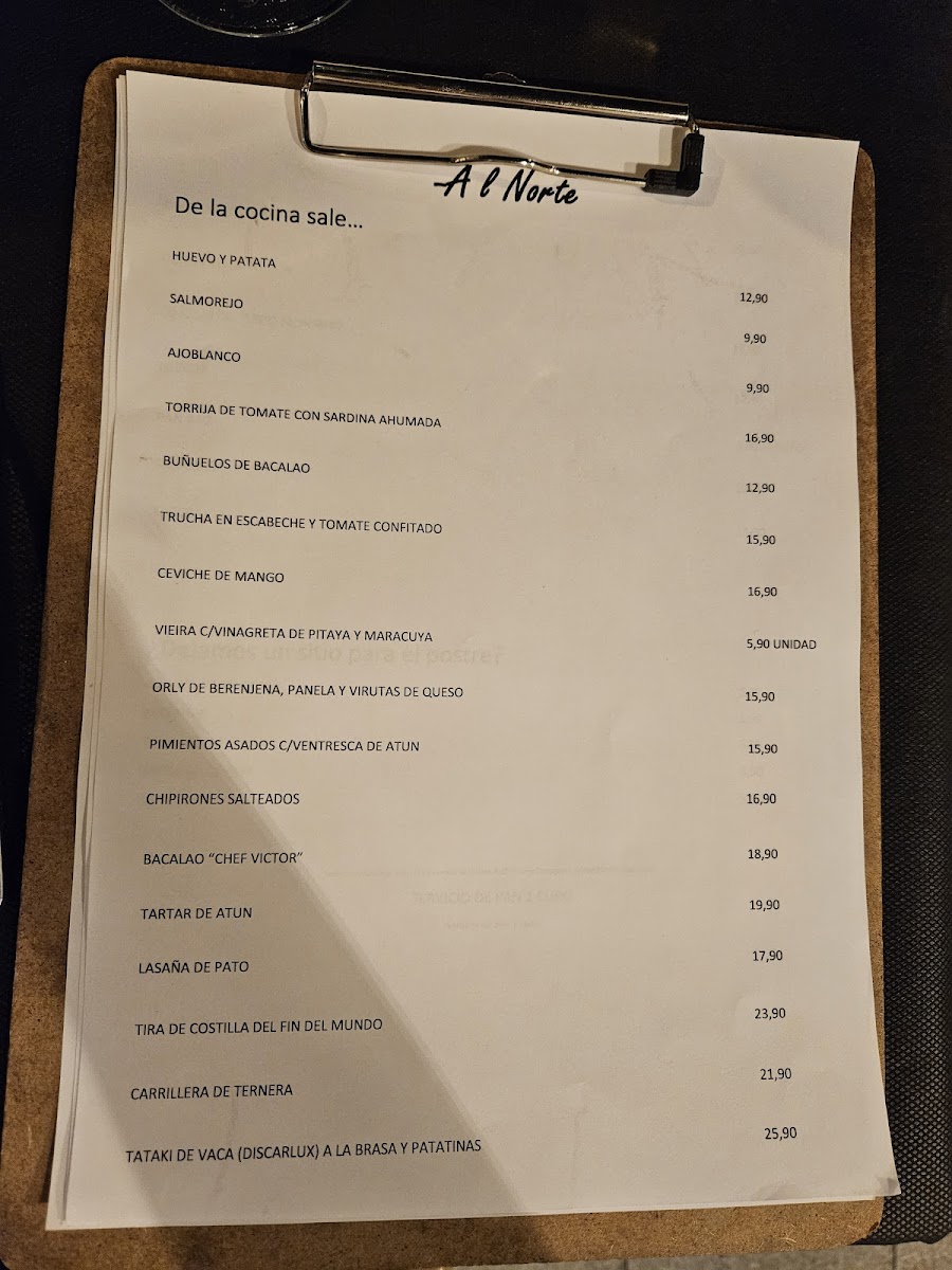 Menu Restaurante Al Norte-3