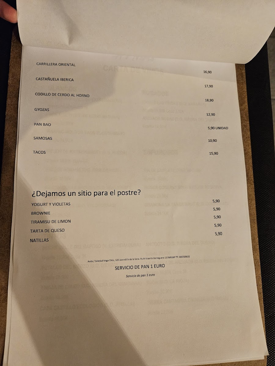 Menu Restaurante Al Norte-5