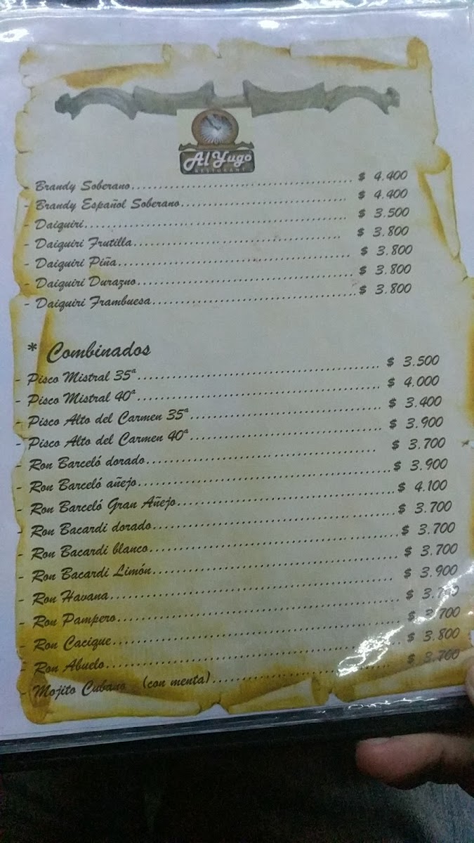 Menu Restaurante Al Yugo-2