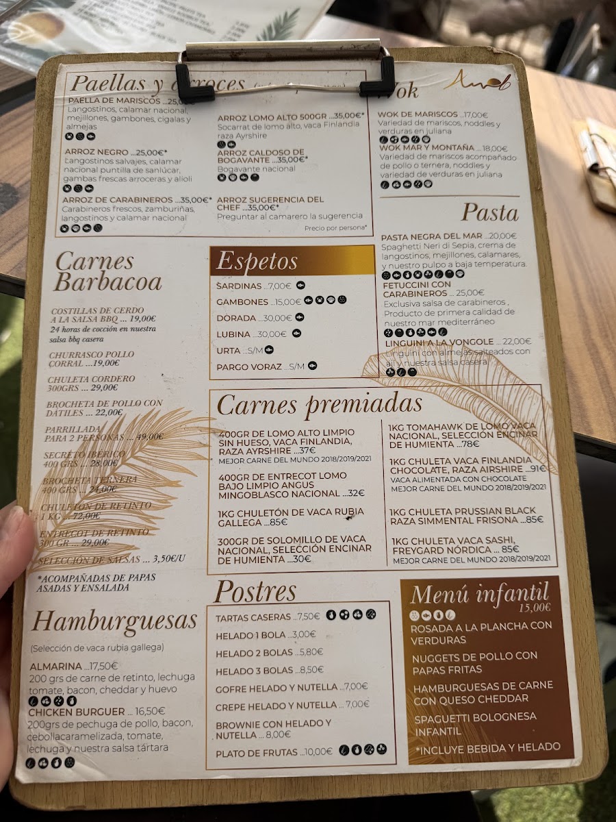 Menu Restaurante Almarina Beach-4