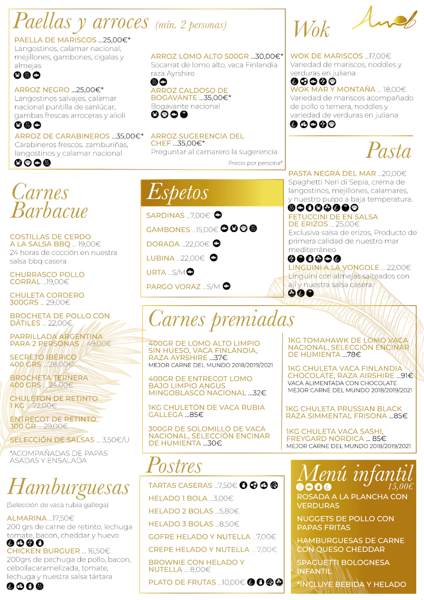 Menu Restaurante Almarina Beach-5