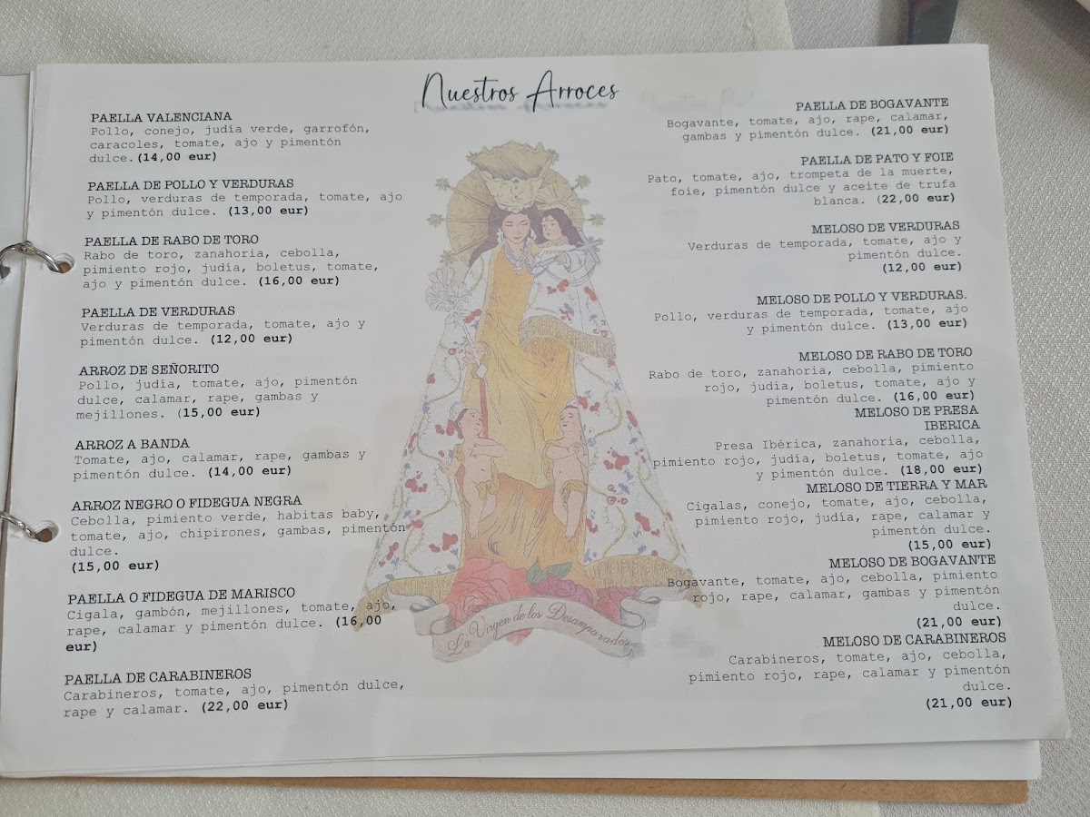 Menu Restaurante Arrocería Casa Pepe Sanchis-1