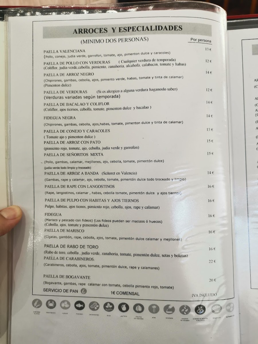Menu Restaurante Arrocería Casa Pepe Sanchis-10