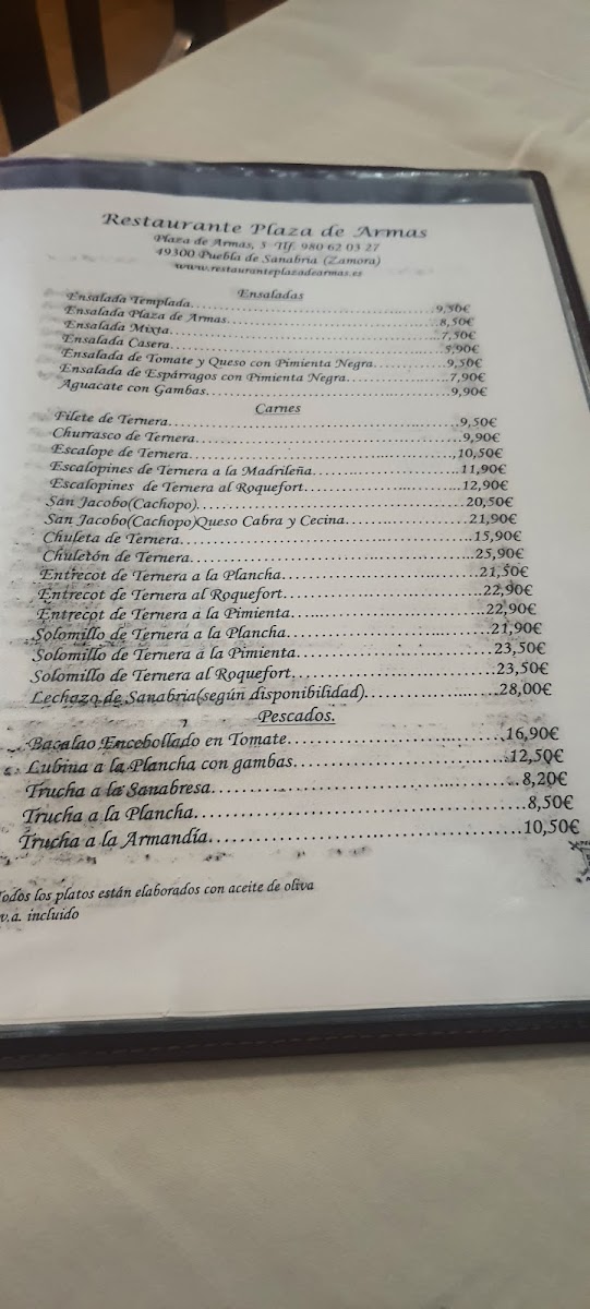 Menu Restaurante Asador Casa Paca-1