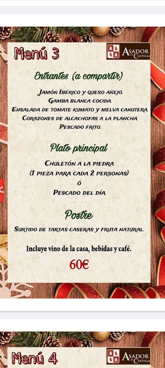 Menu Restaurante Asador De Castilla-2