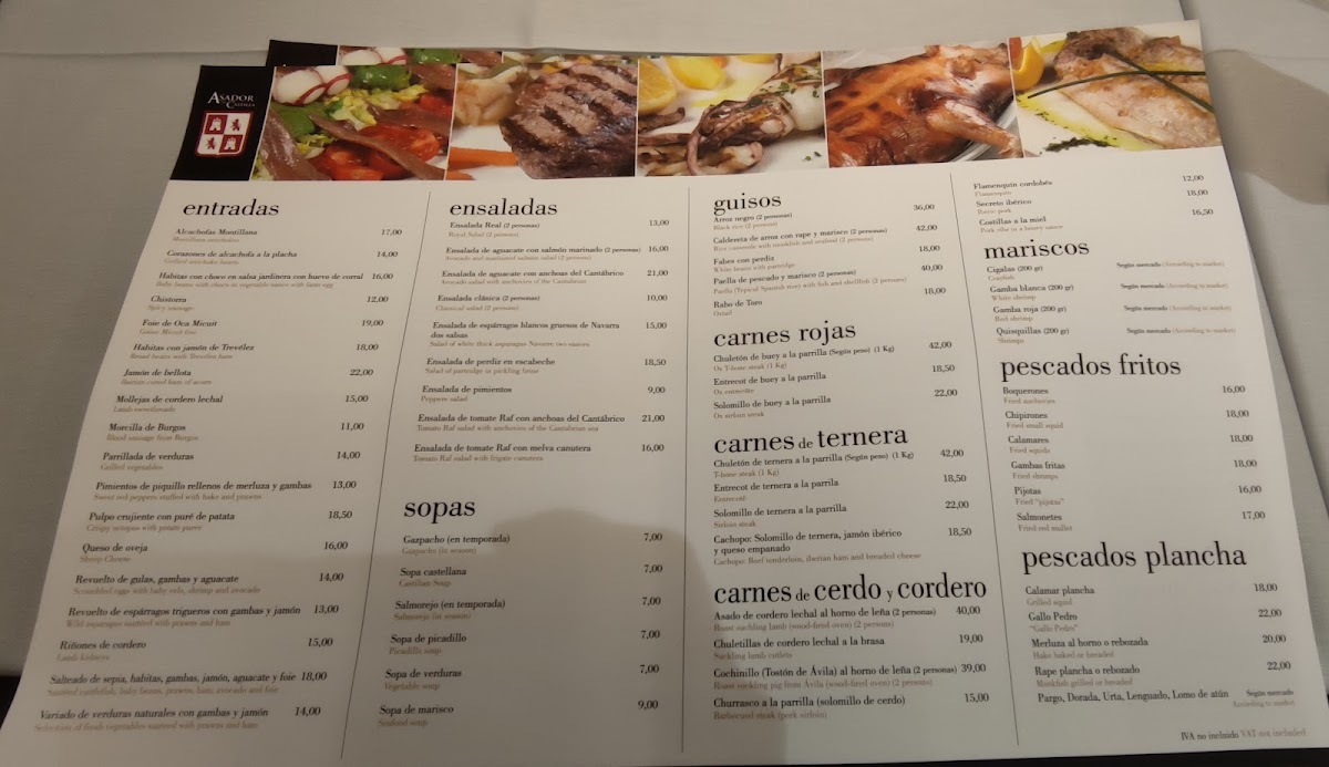 Menu Restaurante Asador De Castilla-3