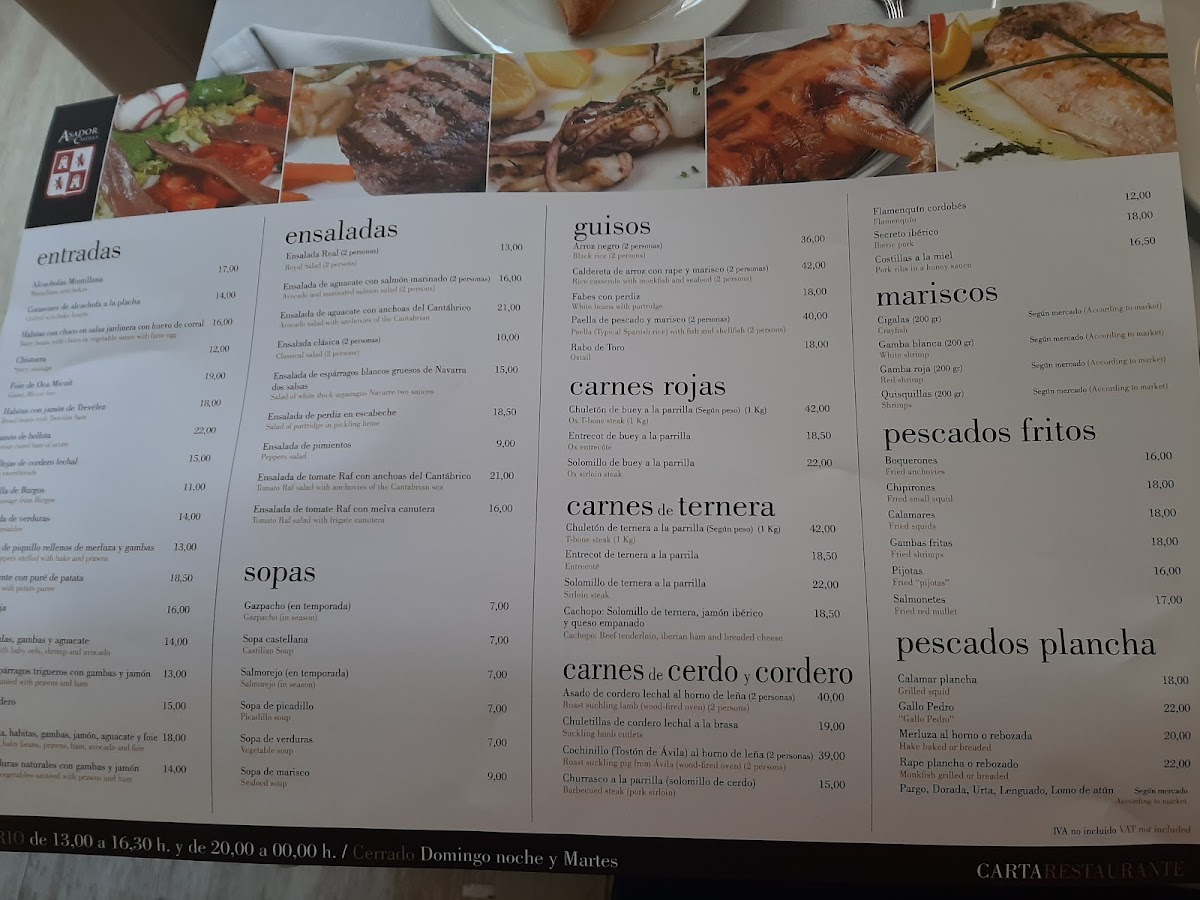 Menu Restaurante Asador De Castilla-4
