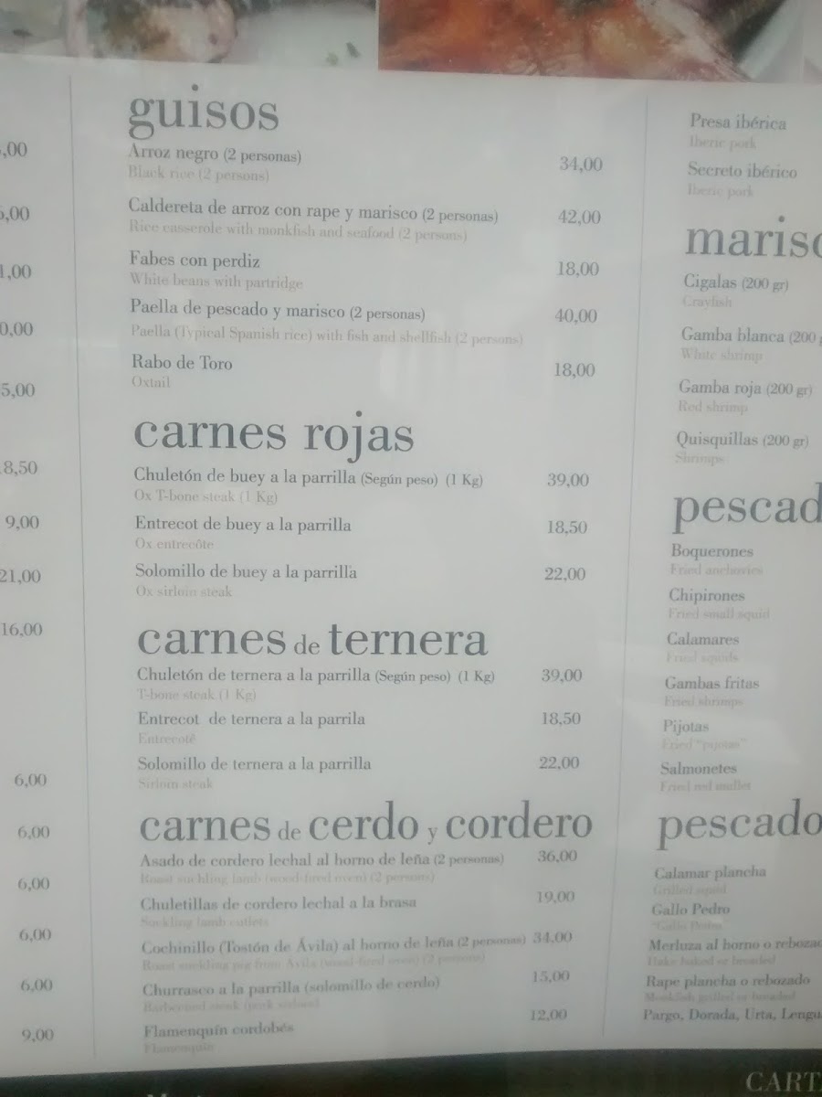 Menu Restaurante Asador De Castilla-7