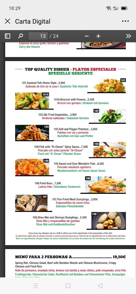 Menu Restaurante Asia-10