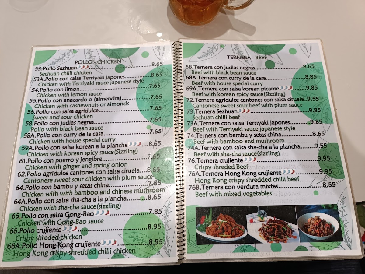 Menu Restaurante Asiático 'happy Garden'-1