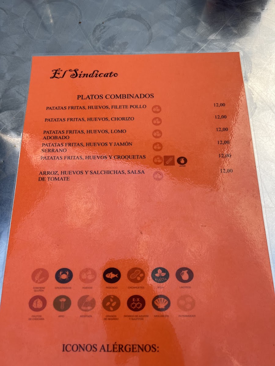 Menu Restaurante Bar El Sindicato-5