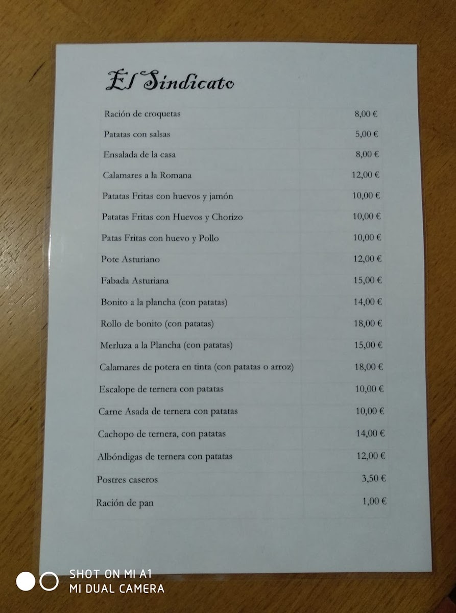 Menu Restaurante Bar El Sindicato-6