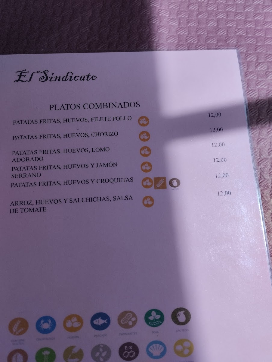 Menu Restaurante Bar El Sindicato-8
