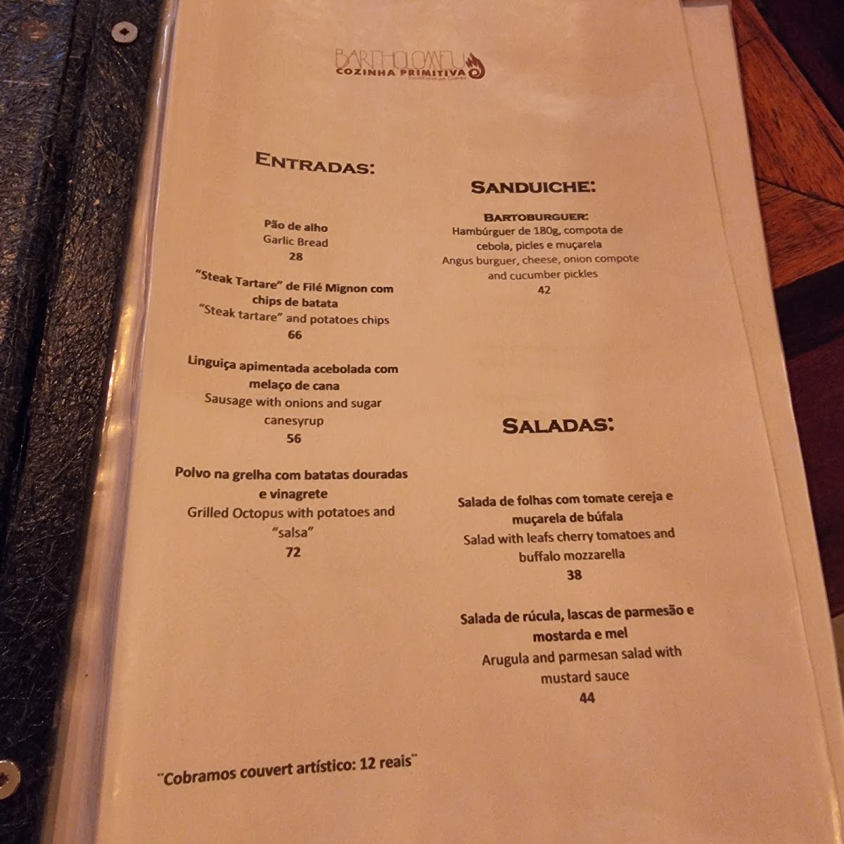 Menu Restaurante Bartholomeu Cozinha Primitiva-3