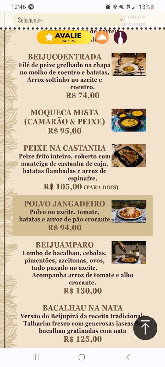 Menu Restaurante Beijupirá Olinda-10