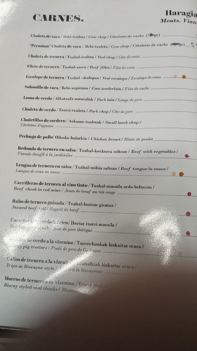 Menu Restaurante Boliña El Viejo-2