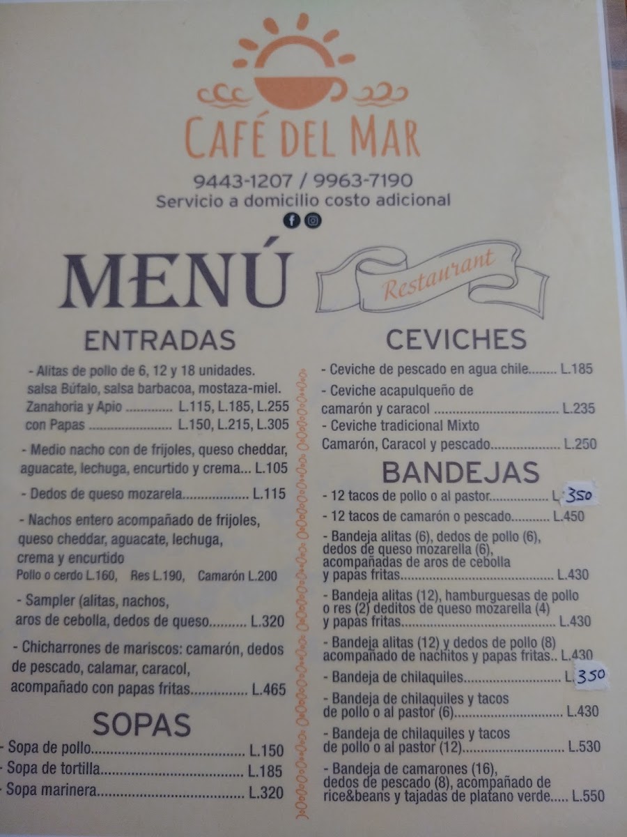 Menu Restaurante Café Del Mar Bakery Shop-4