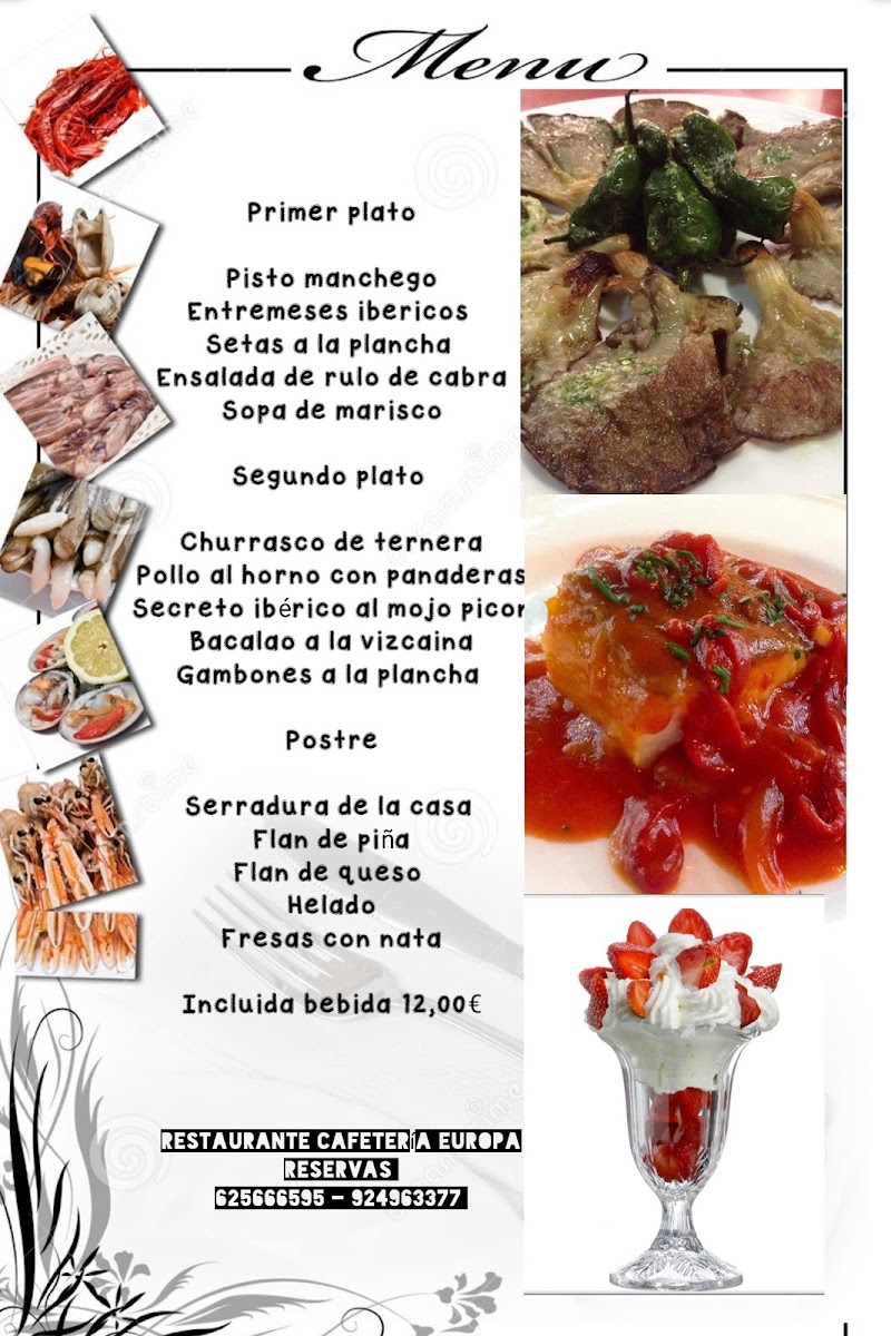 Menu Restaurante Cafetería Europa (Restaurán Cafetería Europa)-4