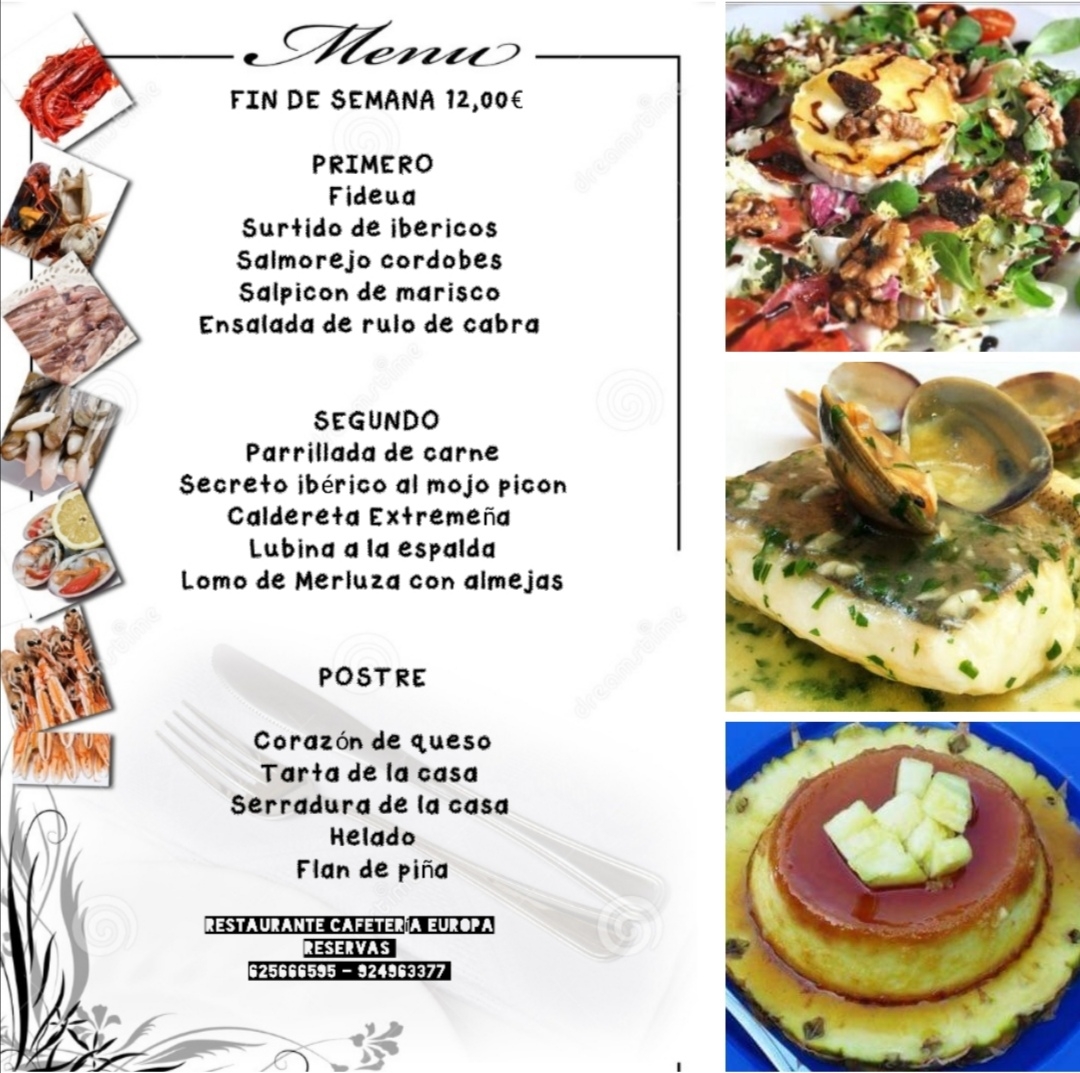 Menu Restaurante Cafetería Europa (Restaurán Cafetería Europa)-5