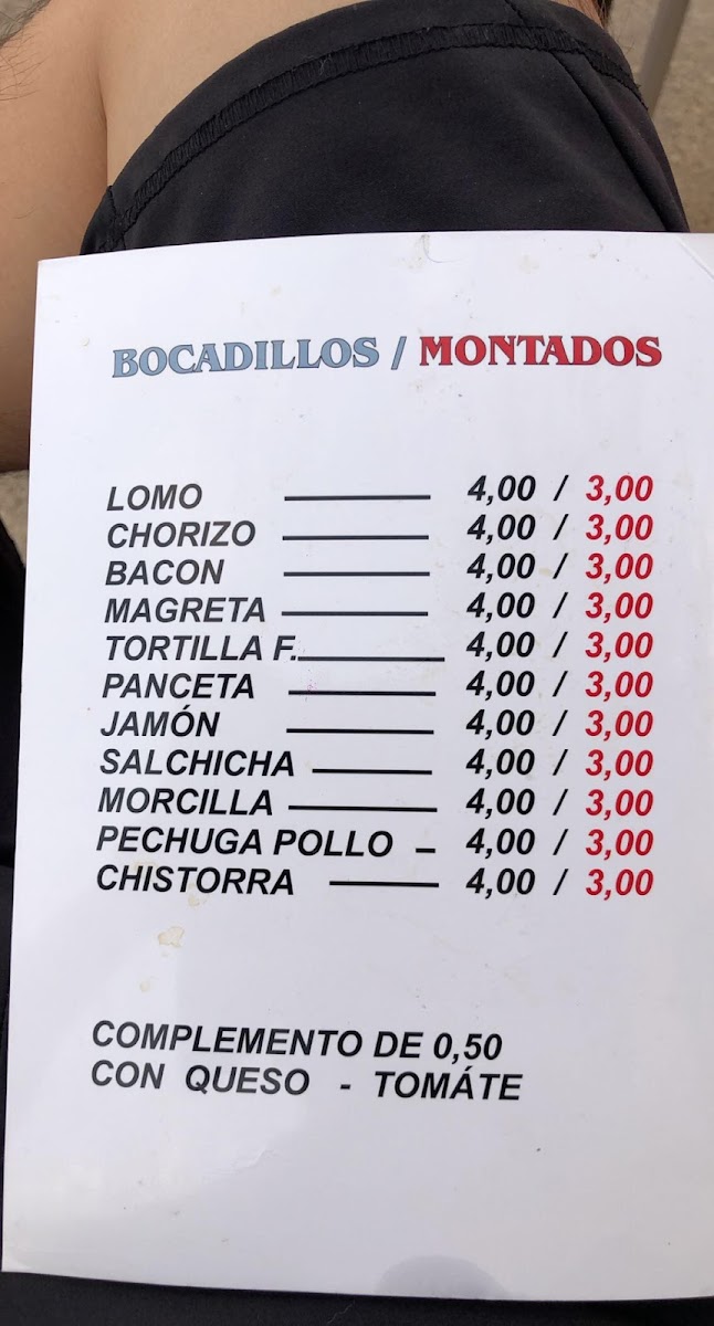 Menu Restaurante Cafetería La Ruta 420-1