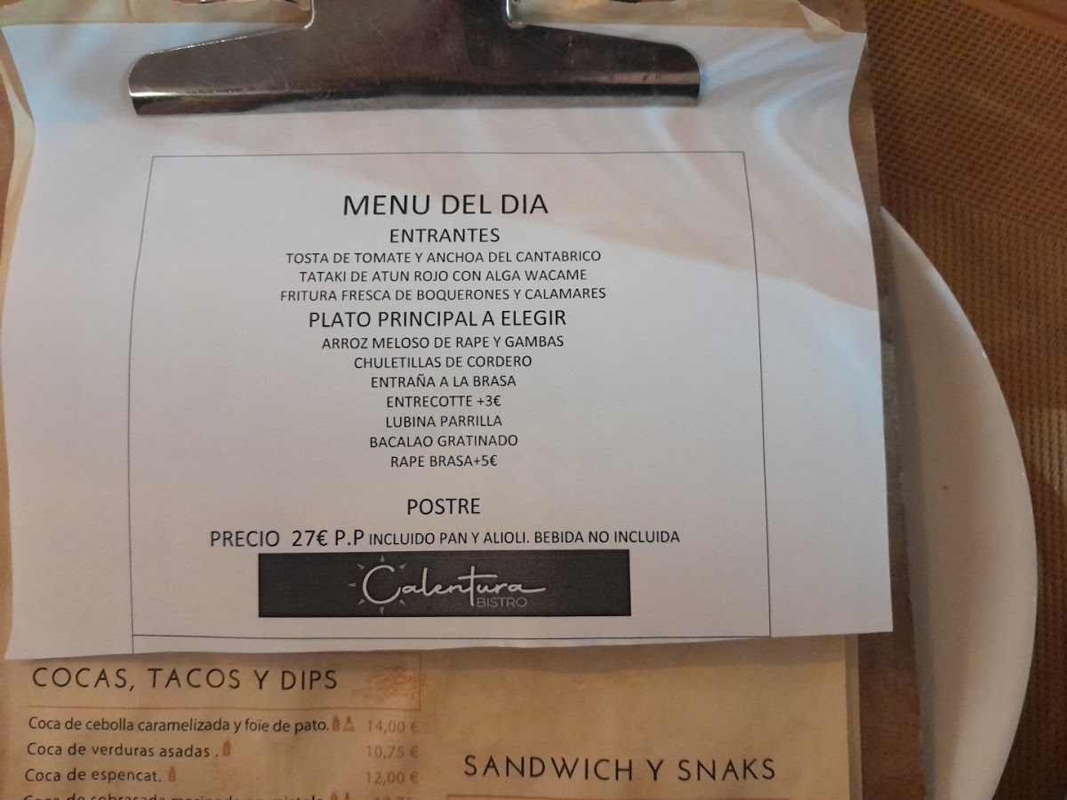 Menu Restaurante Calentura Bistro-3