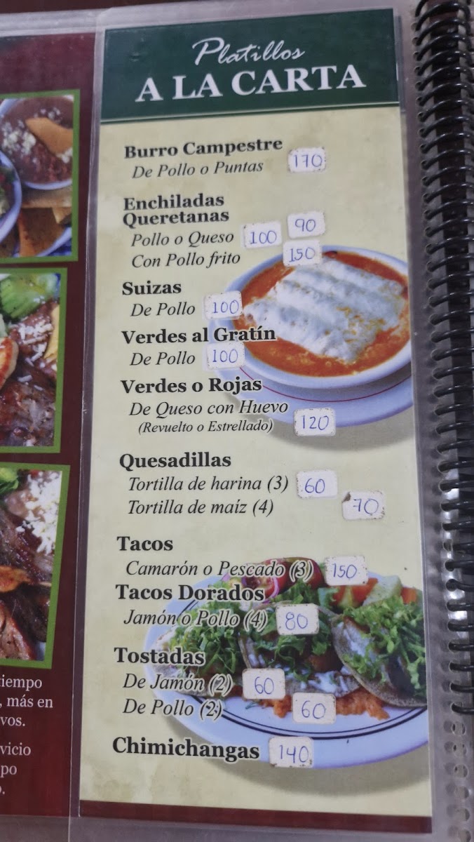 Menu Restaurante Campestre Santa María-2