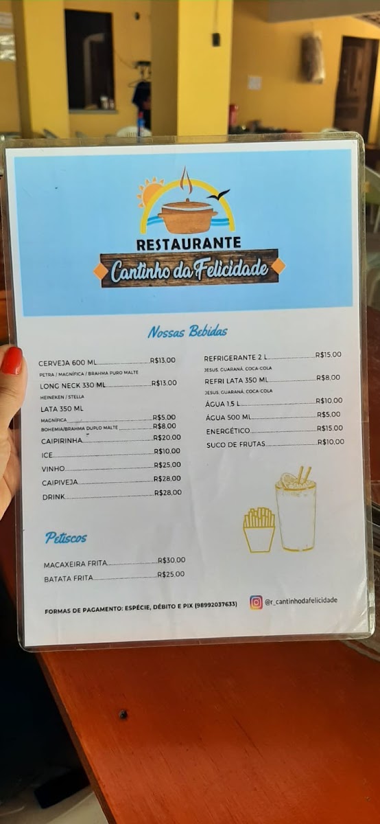 Menu Restaurante Cantinho Da Felicidade-10