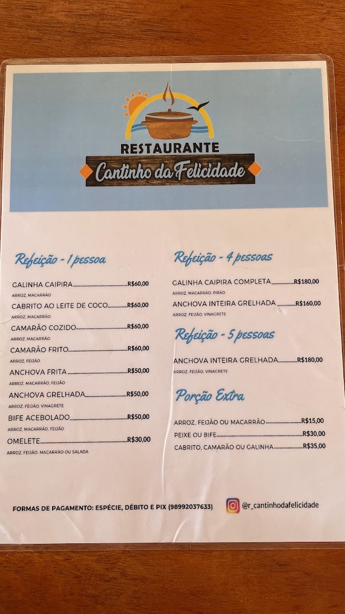 Menu Restaurante Cantinho Da Felicidade-6