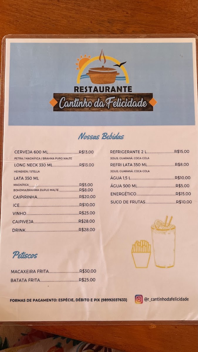 Menu Restaurante Cantinho Da Felicidade-7