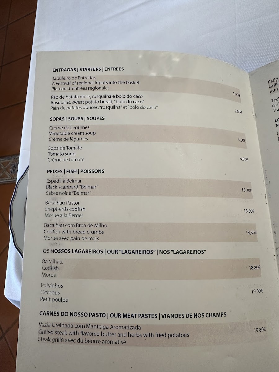 Menu Restaurante Cantinho Da Serra-9