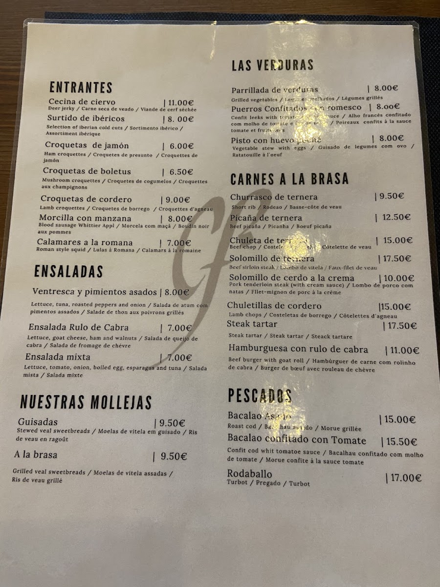 Menu Restaurante Casa Fidel-1