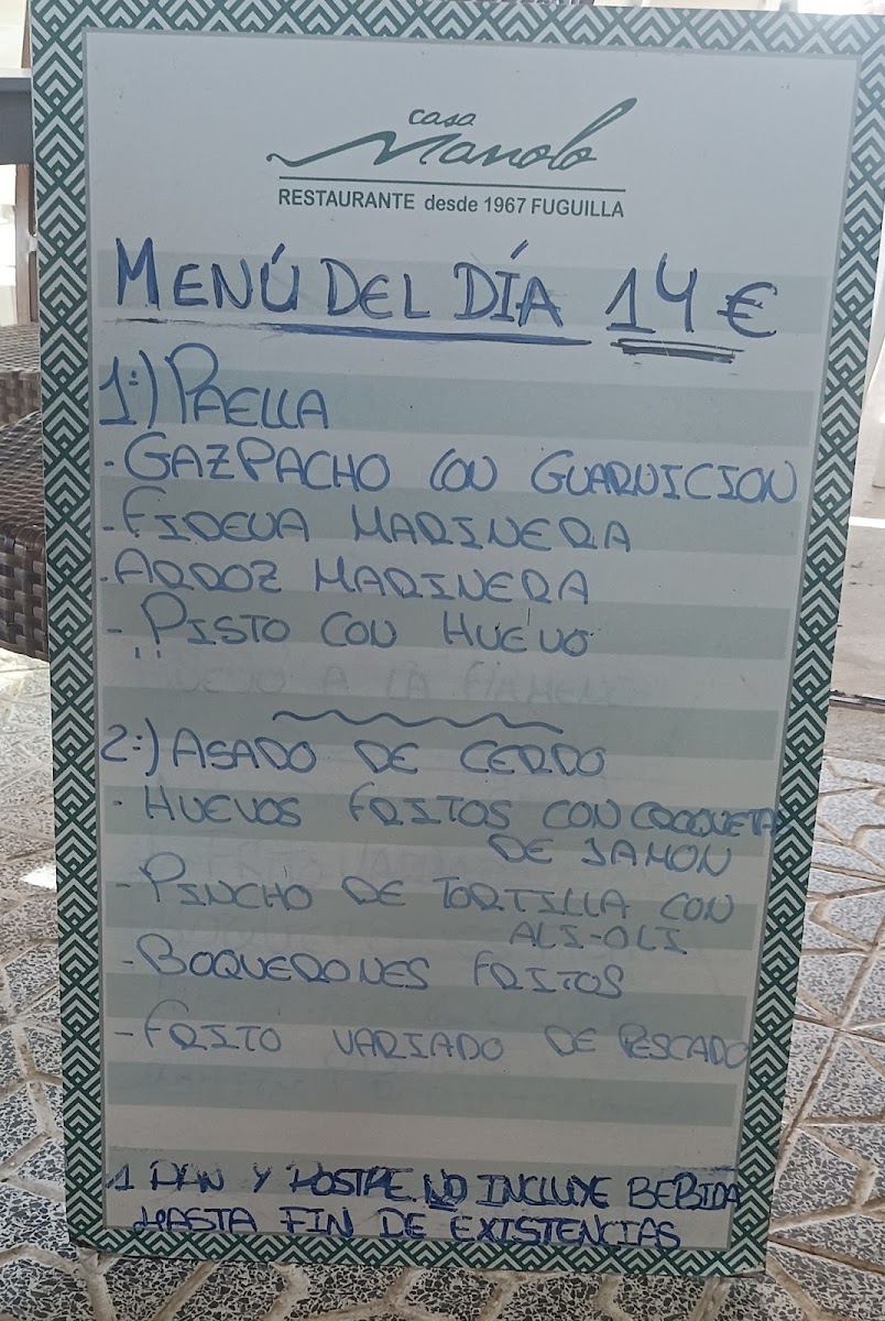 Menu Restaurante Casa Manolo Fuguilla Conil ( Paseo Marítimo).-10