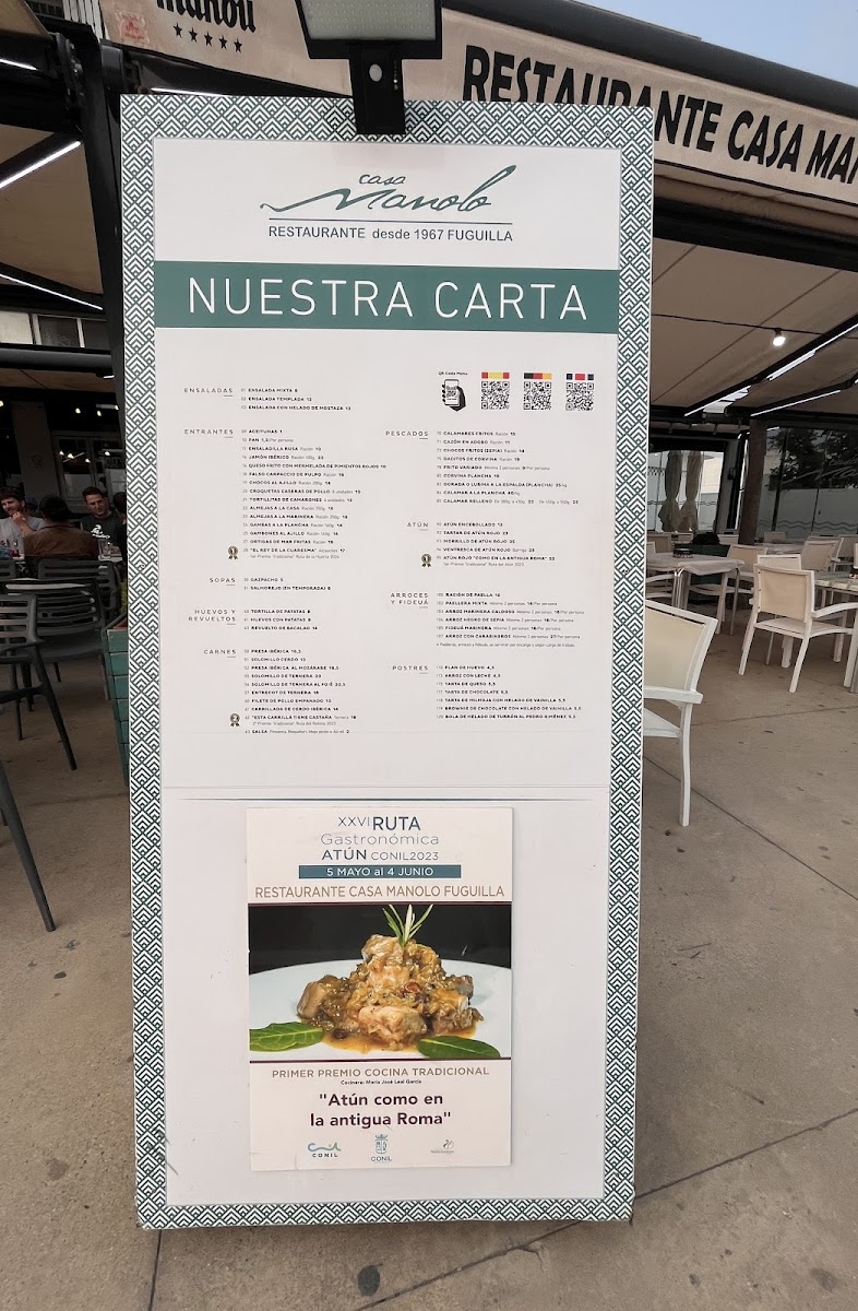 Menu Restaurante Casa Manolo Fuguilla Conil ( Paseo Marítimo).-6