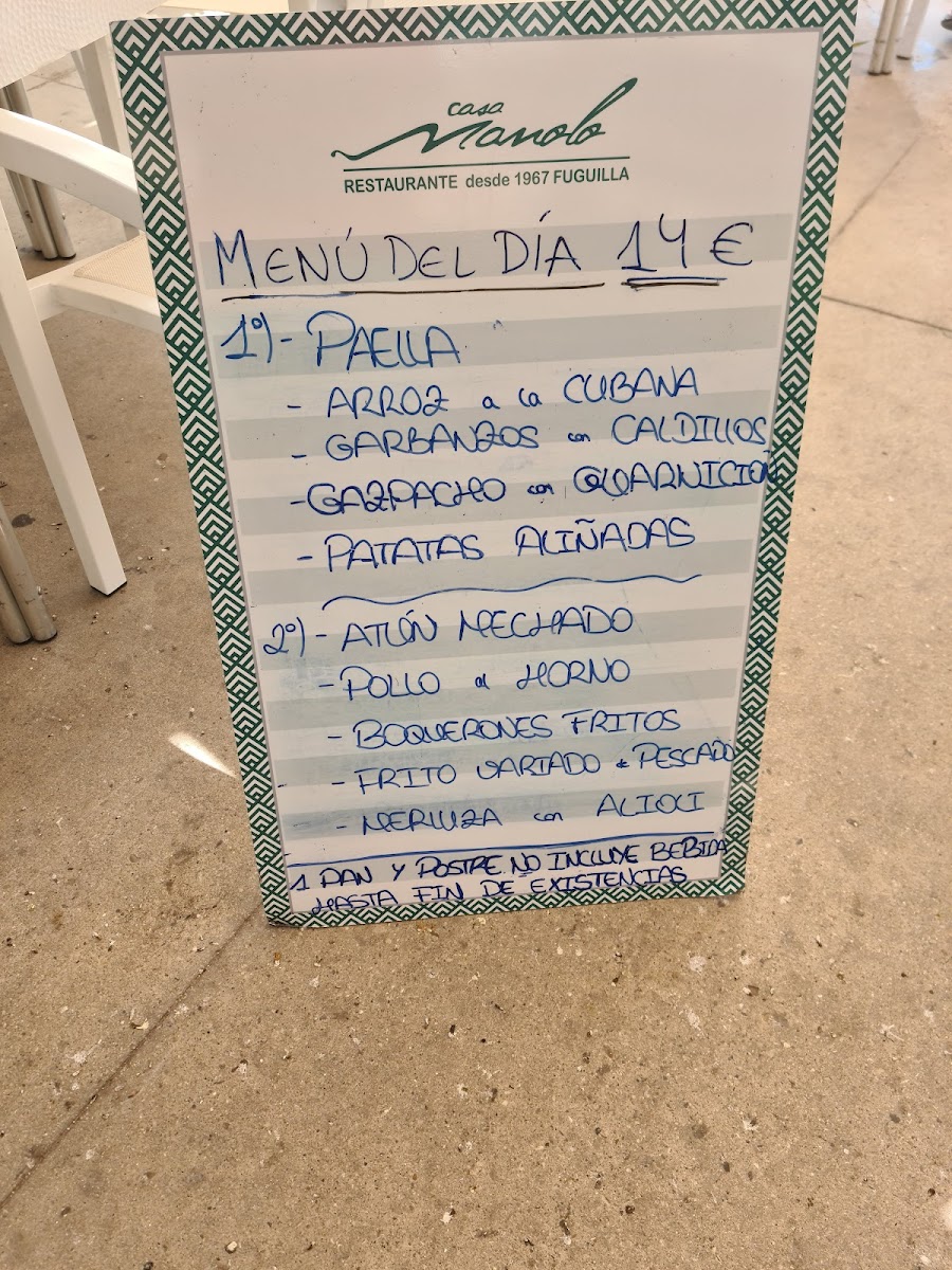 Menu Restaurante Casa Manolo Fuguilla Conil ( Paseo Marítimo).-9