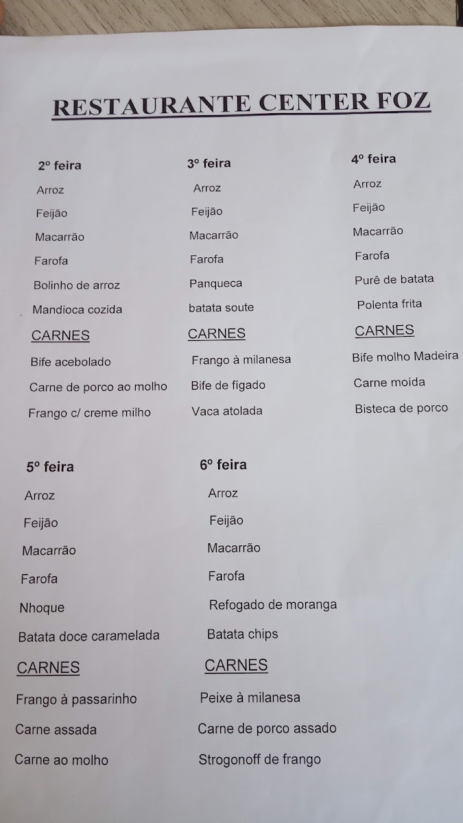 Menu Restaurante Center Foz Grill-10