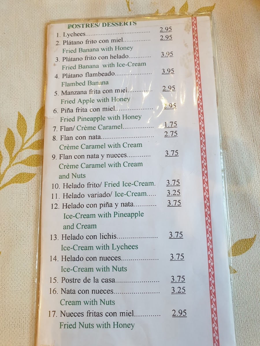 Menu Restaurante Chino Asia-1