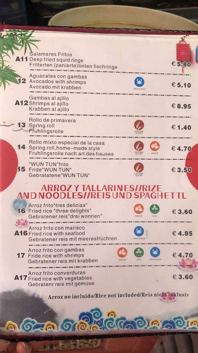 Menu Restaurante Chino China Ming-5