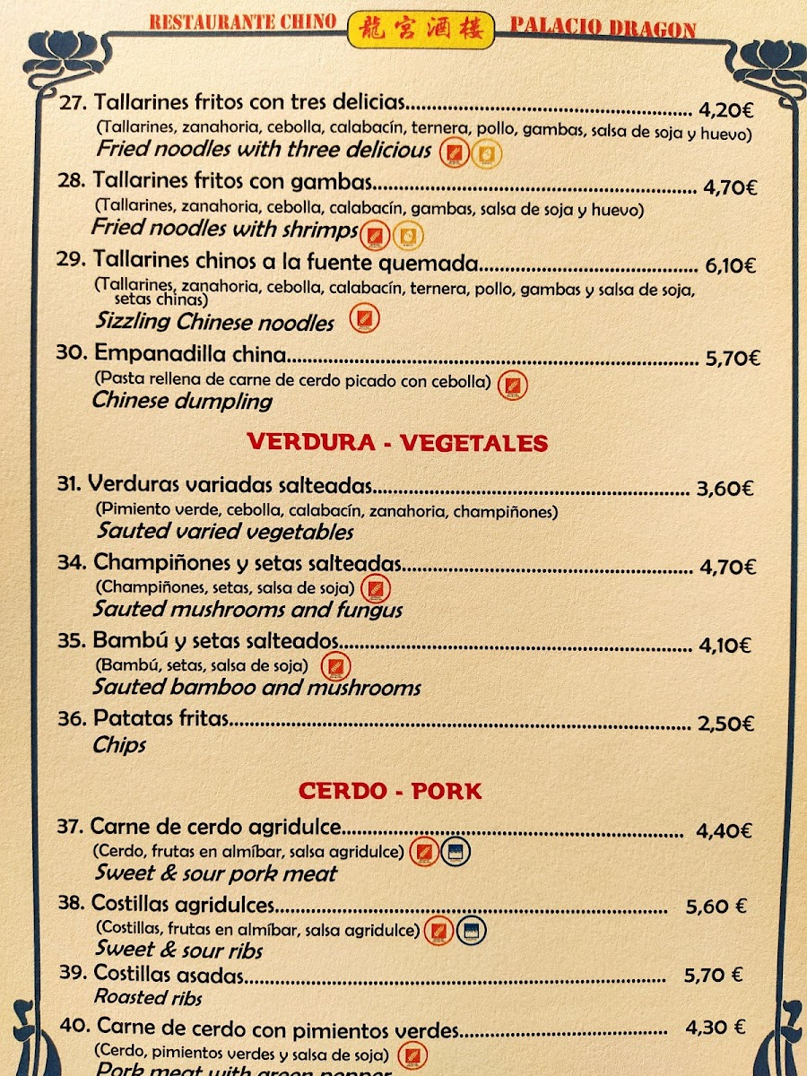 Menu Restaurante Chino Palacio Del Dragon-7