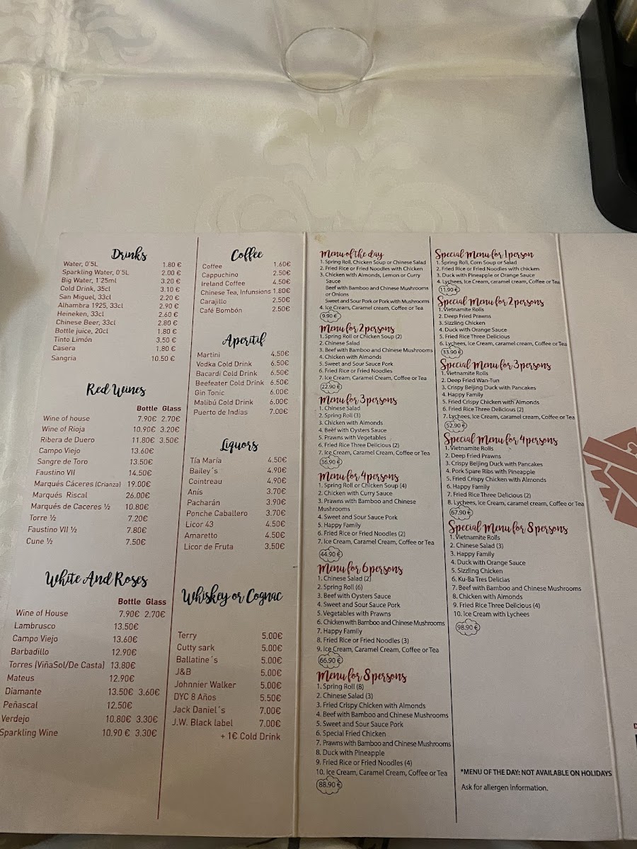Menu Restaurante Chino Playa-5