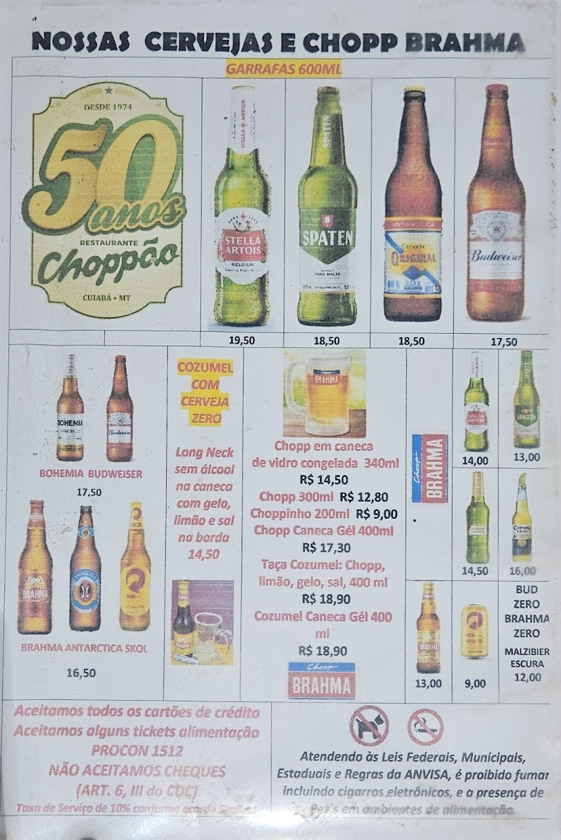 Menu Restaurante Choppão E Delivery 'desde 1974'-1