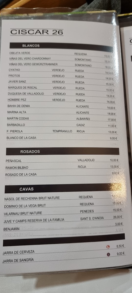 Menu Restaurante Ciscar 26 Vlc-10