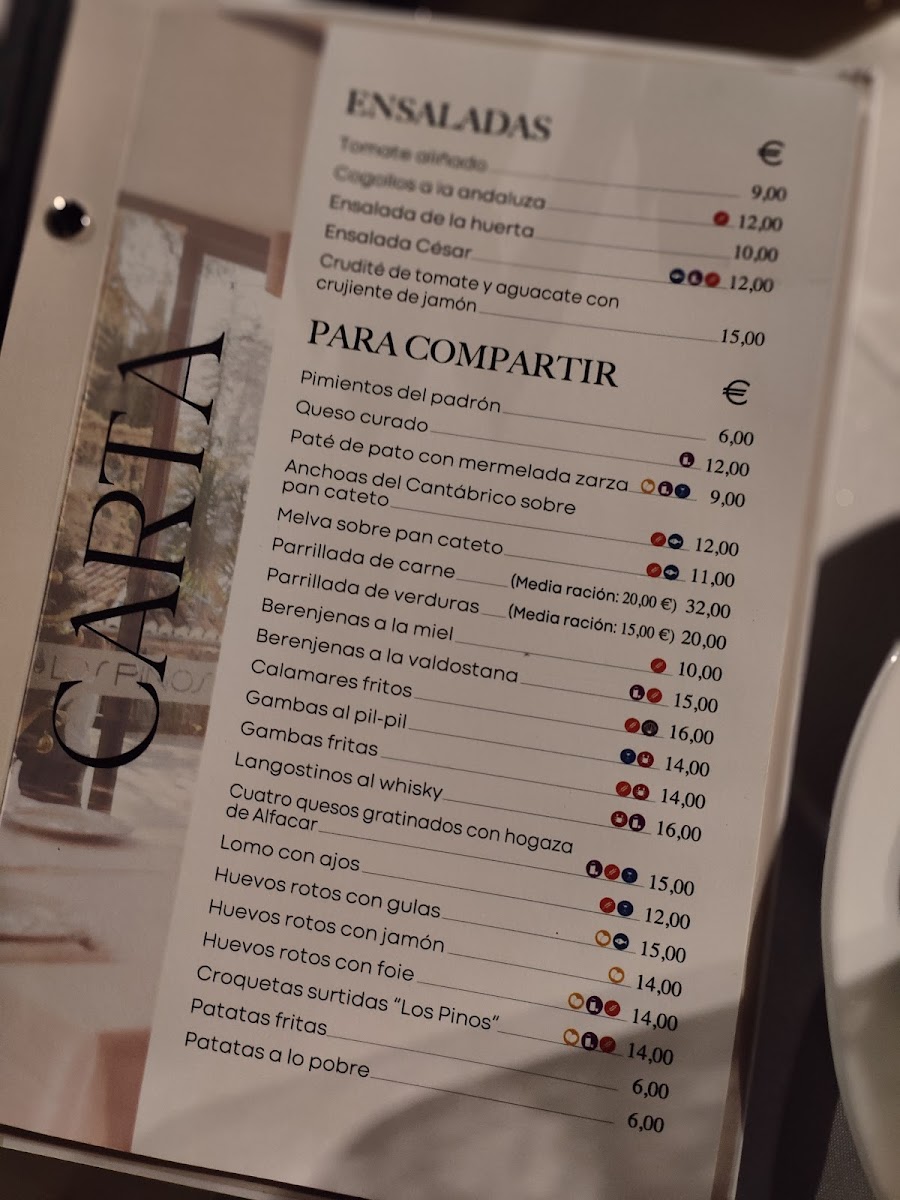 Menu Restaurante Complejo Los Pinos-1