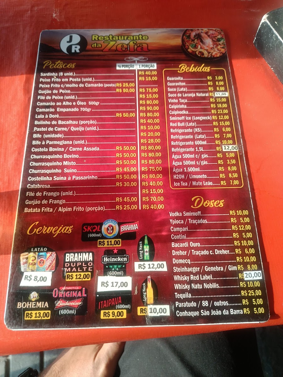 Menu Restaurante Da Zefa-2
