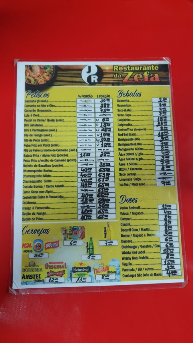 Menu Restaurante Da Zefa-7