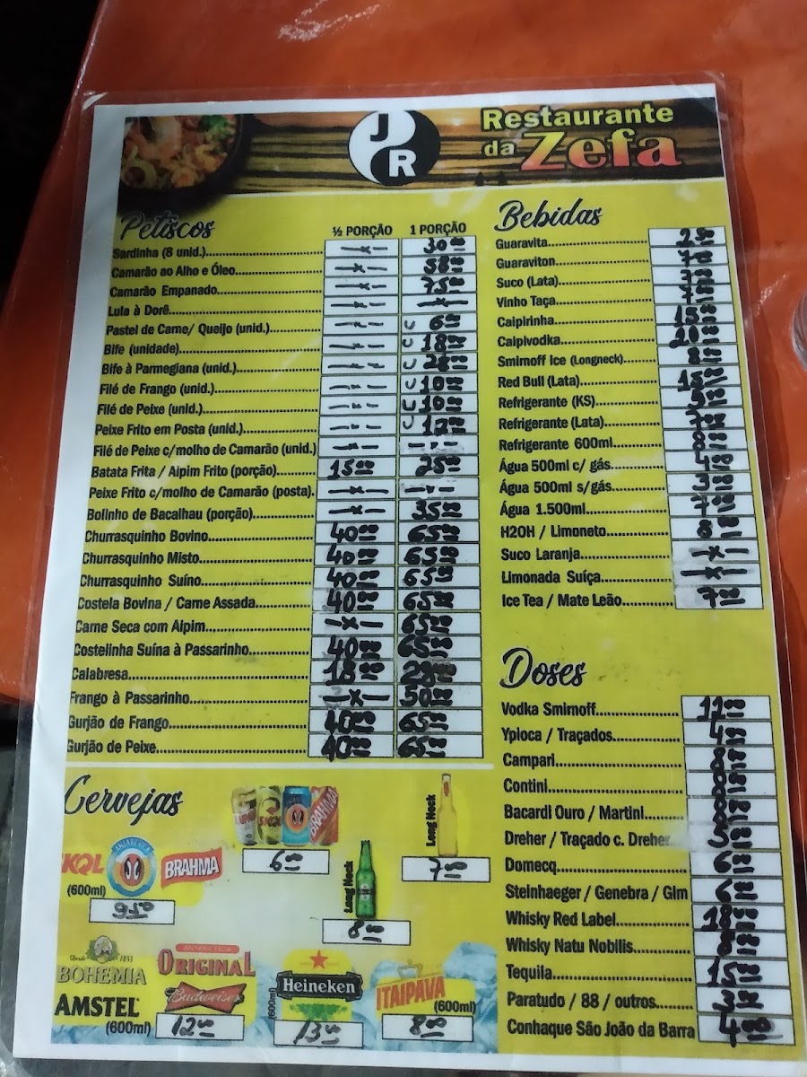 Menu Restaurante Da Zefa-8
