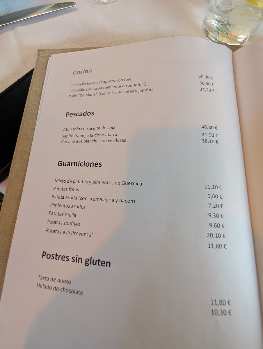 Menu Restaurante De María - Majadahonda-2