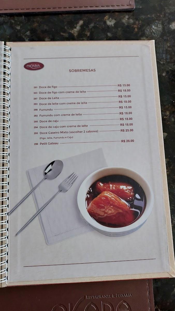 Menu Restaurante E Peixaria Okada - Miguel Sutil-8