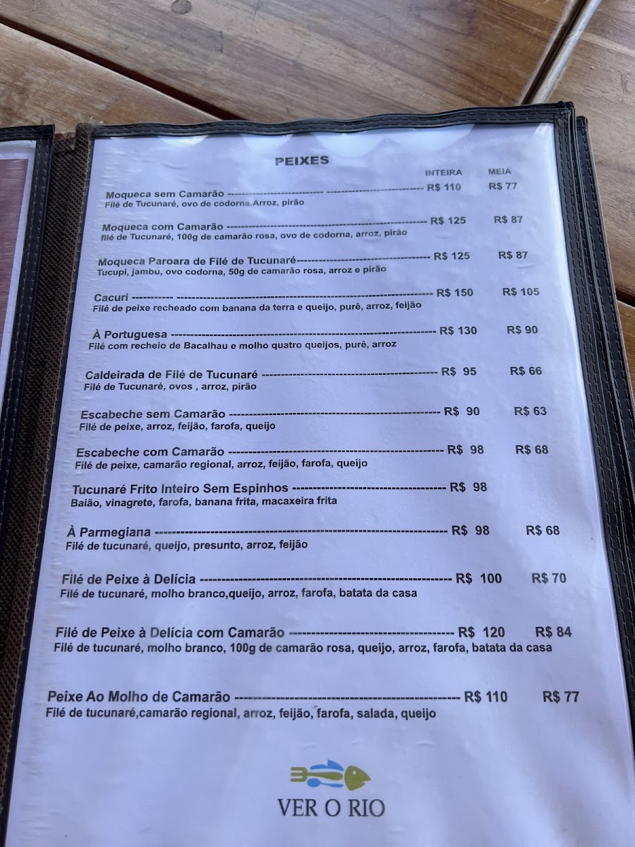 Menu Restaurante E Peixaria Ver O Rio-7