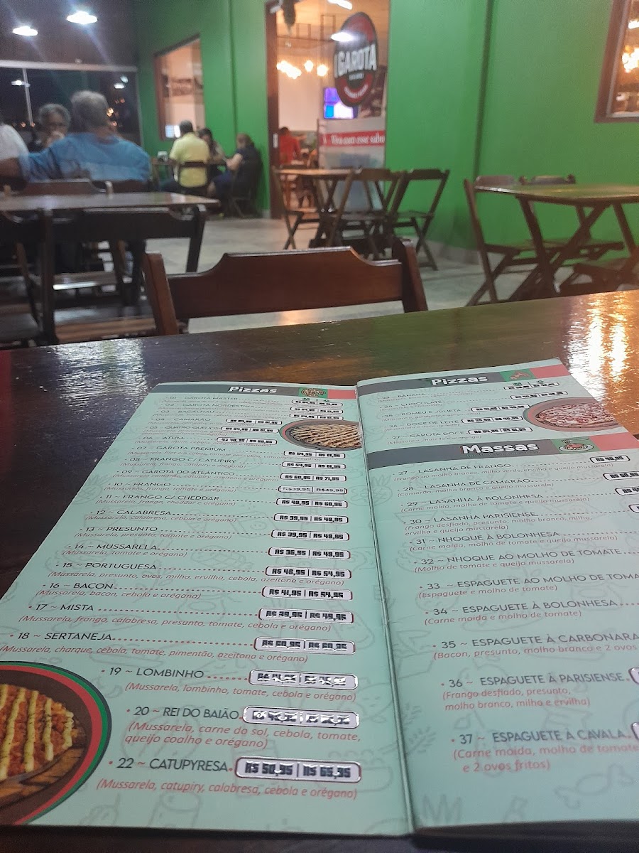 Menu Restaurante E Pizzaria Garota Do Atlântico-1